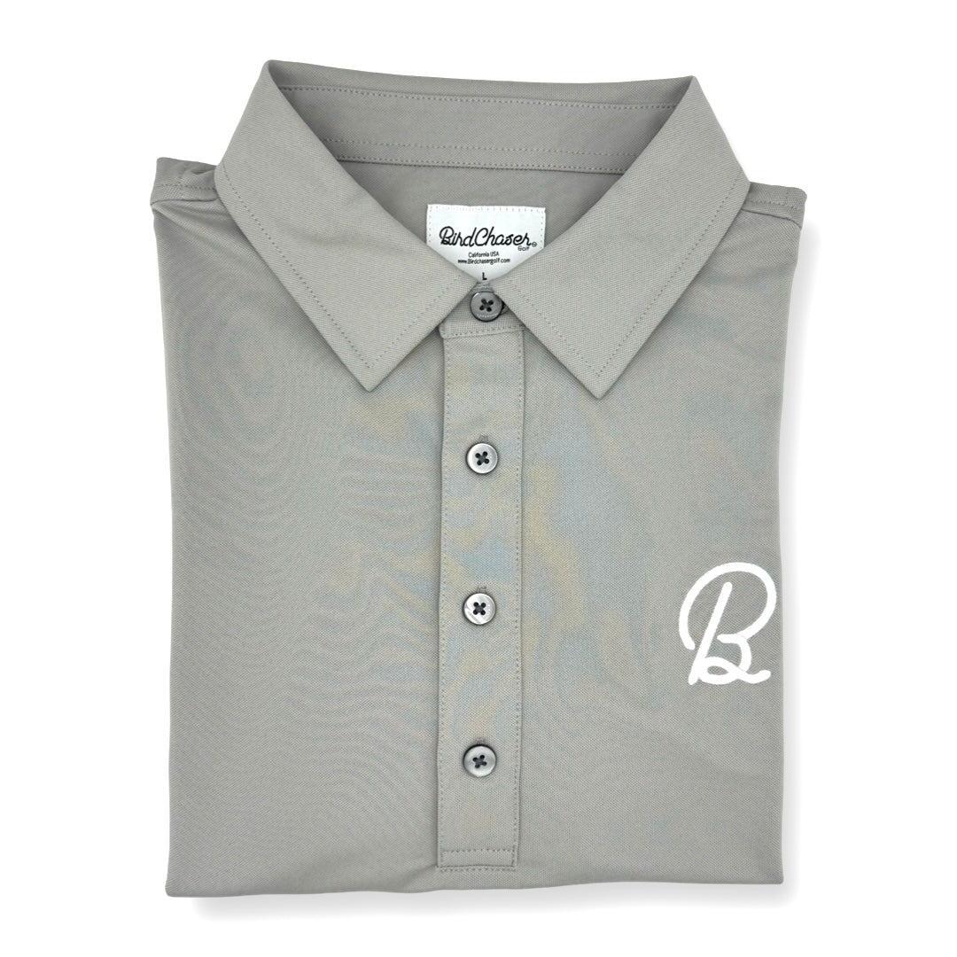 BirdChaser Polo Calm Grey